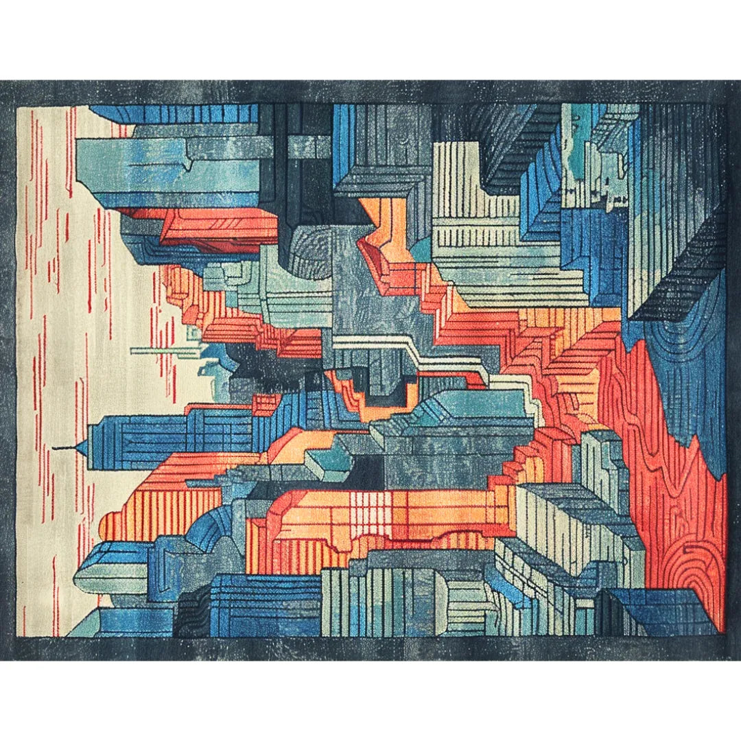 Urban Skyline Hand Tufted Rug