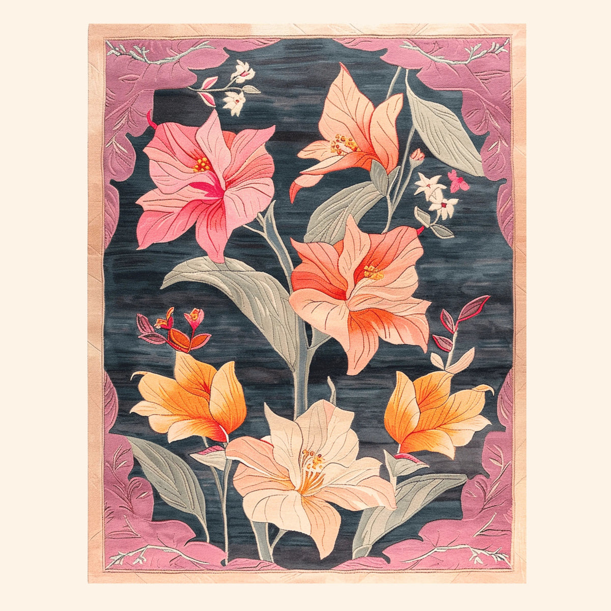 Petals Panorama Hand Tufted Rug