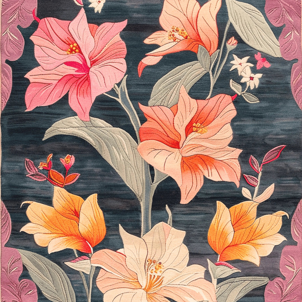 Petals Panorama Hand Tufted Rug