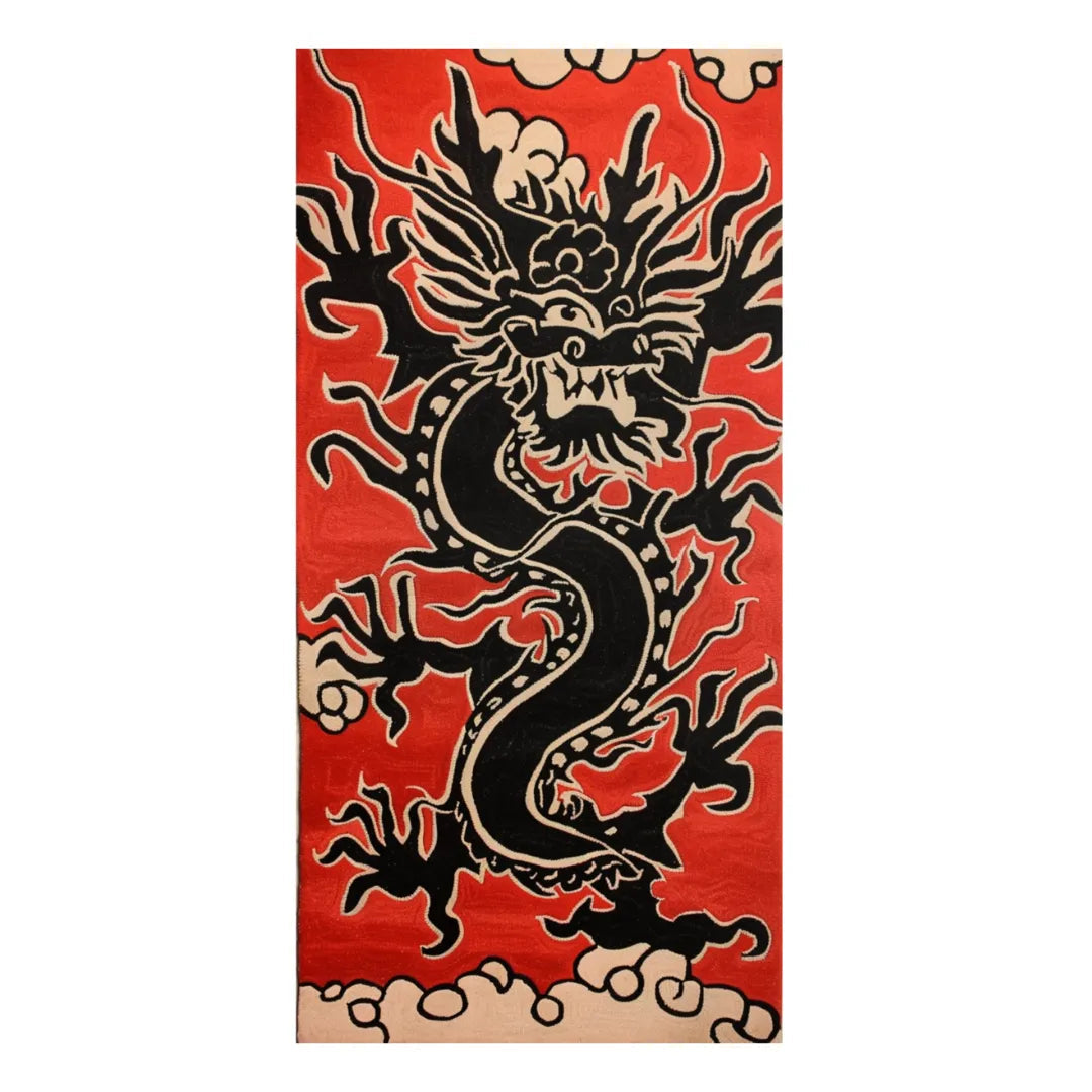 Emberstorm Dragon Hand Tufted Rug