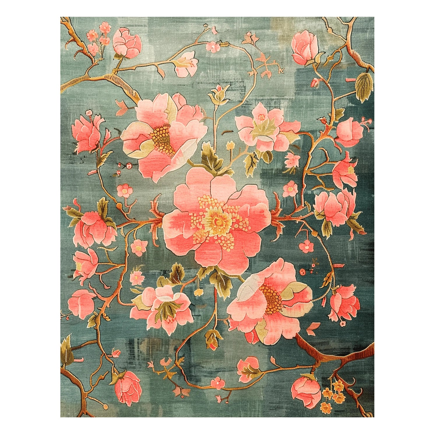 Blushing Sakura Hand Tufted Rug