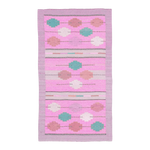 Fez Flair Dhurrie Cotton Rug - Pink