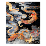 Ember Dragon’s Mystical Ascent Hand Tufted Rug