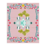 Floral Monstera Staffordshire Pastel Hand Tufted Rug