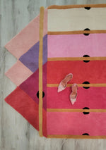 Pink Prism Geometric Hand-Tufted Wool Rug