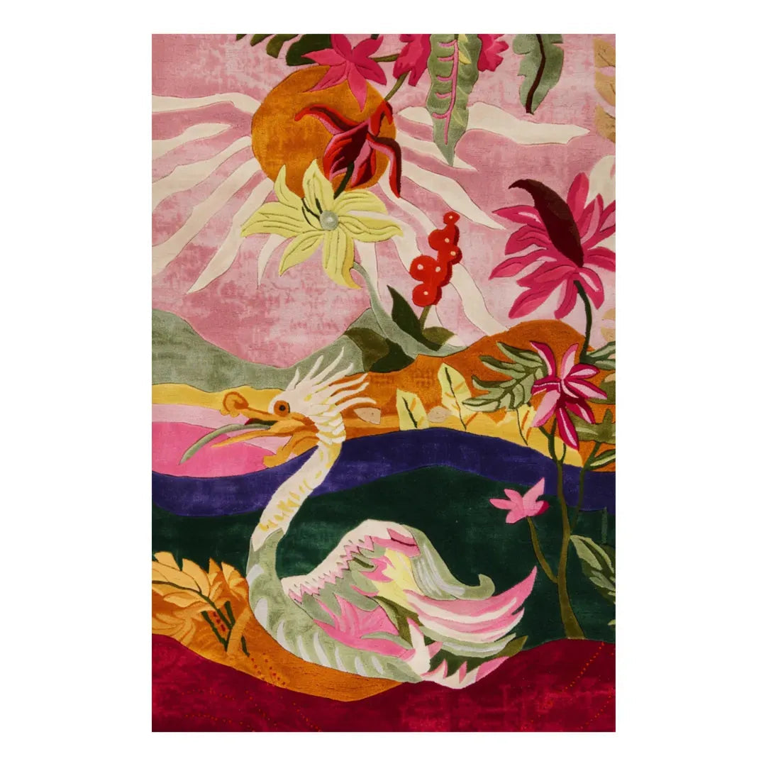 Mystic Swan Hand Tufted Rug