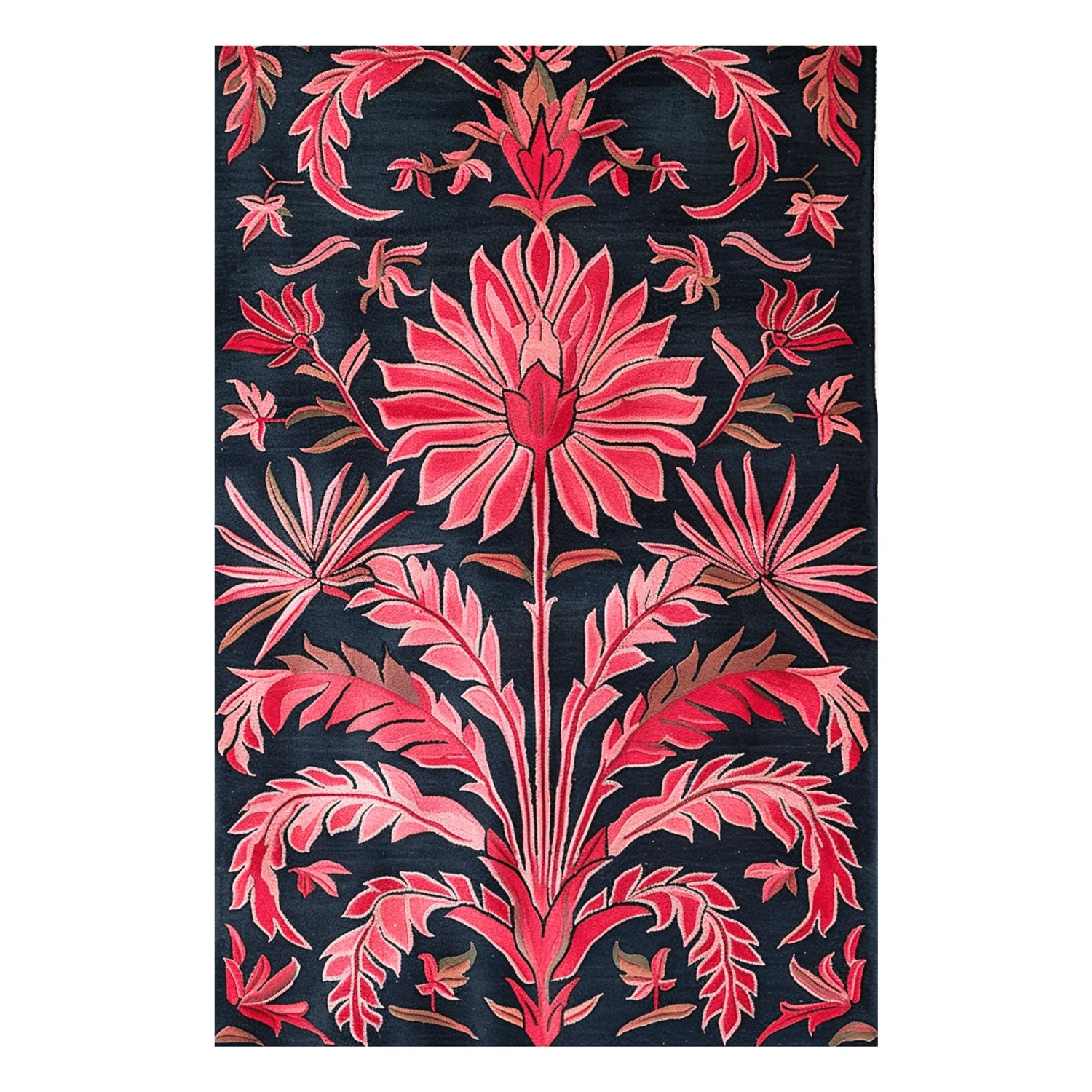 Starry Pink Garden Hand Tufted Rug