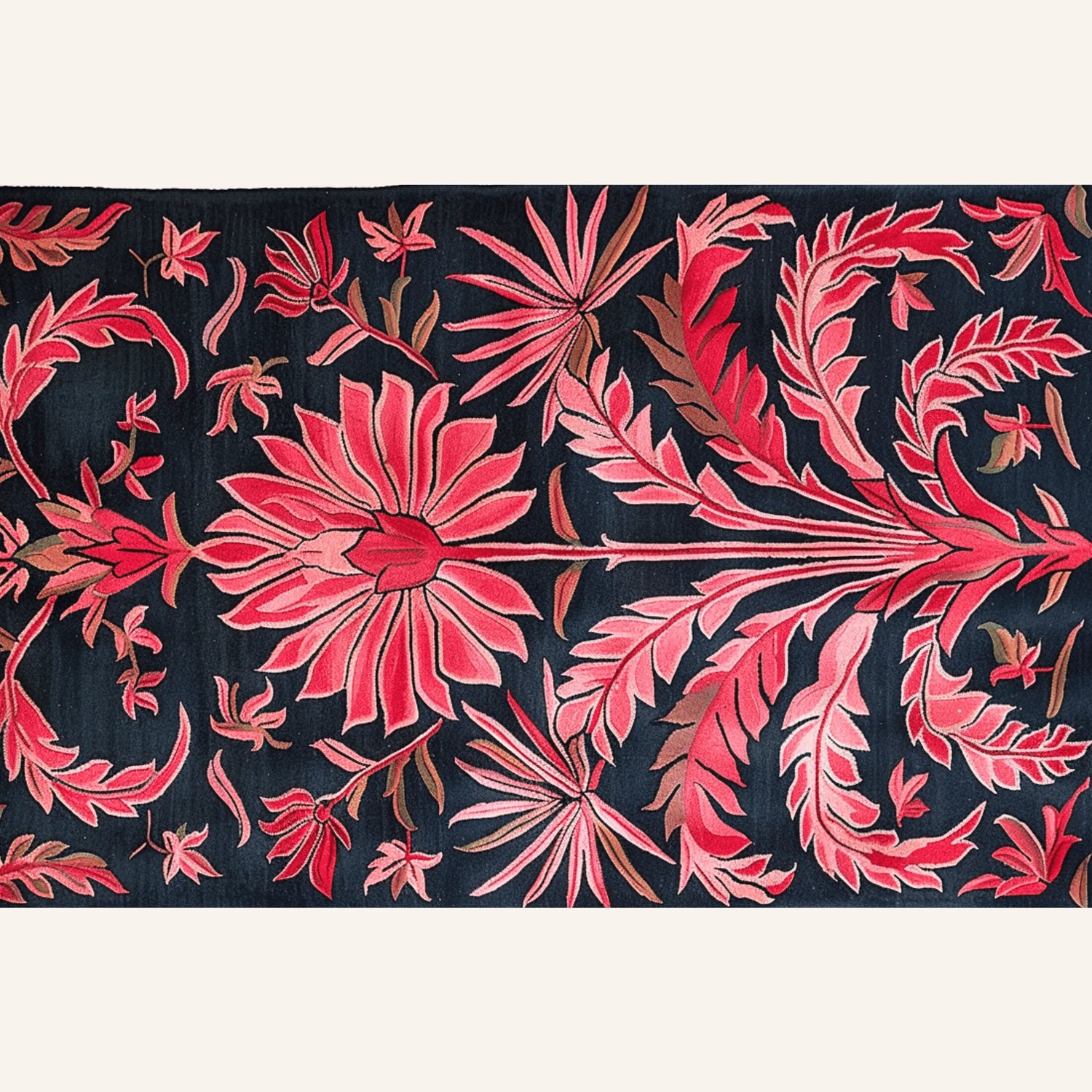 Starry Pink Garden Hand Tufted Rug