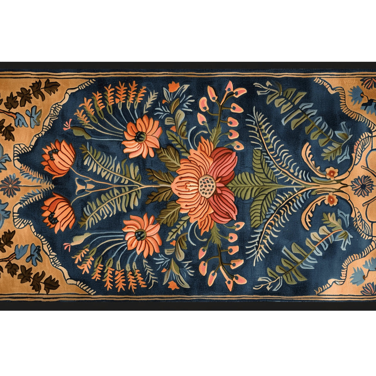 Vintage Aurum Garden Hand Tufted Rug