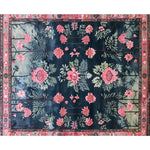 Blushing Rose Garden Hand-Tufted Rug