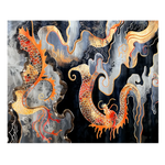 Ember Dragon’s Mystical Ascent Hand Tufted Rug