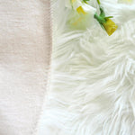 3' Artificial Wool Faux Fur Rug