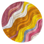 Wave Dance Hand Tufted Round Rug