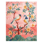 Blushing Birds Garden Hand Tufted Rug