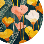 Vibrant Meadow Hand Tufted Round Rug