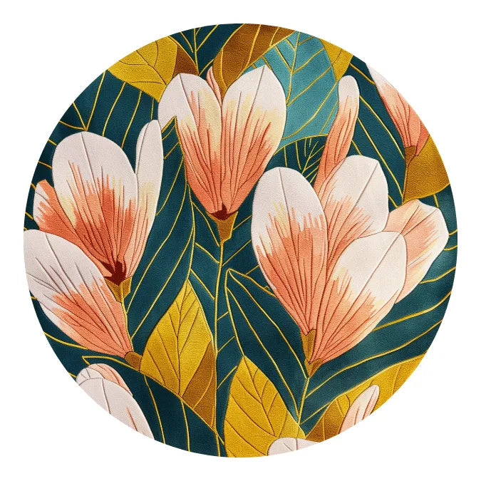 Floral Vineyard Hand Tufted Round Rug