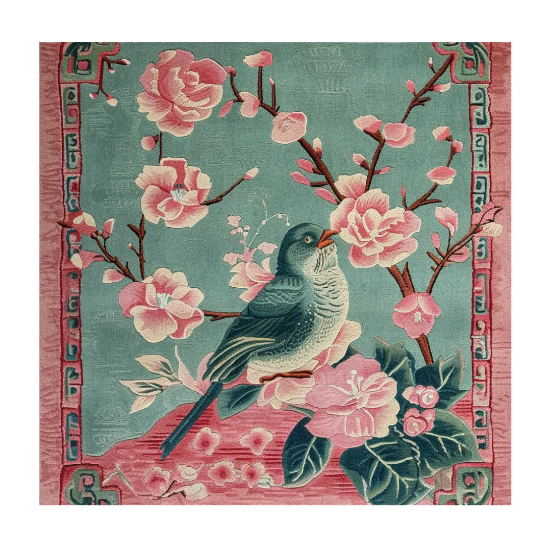 Avian Bloom Hand Tufted Rug