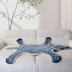 For the Love of Deer Hand Tufted Wool Rug - Dark Blue