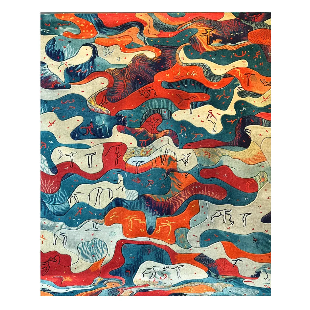 Whimsical Waves Hand Tufted Rug