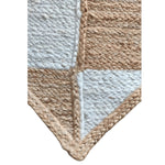 Diamond Checker Jute Rug - Natural and White