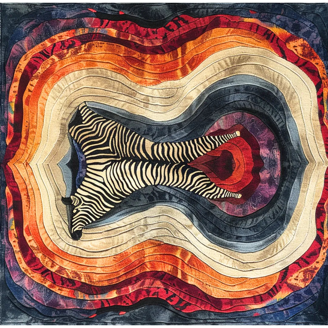 Zebra Mirage Hand Tufted Wool Rug