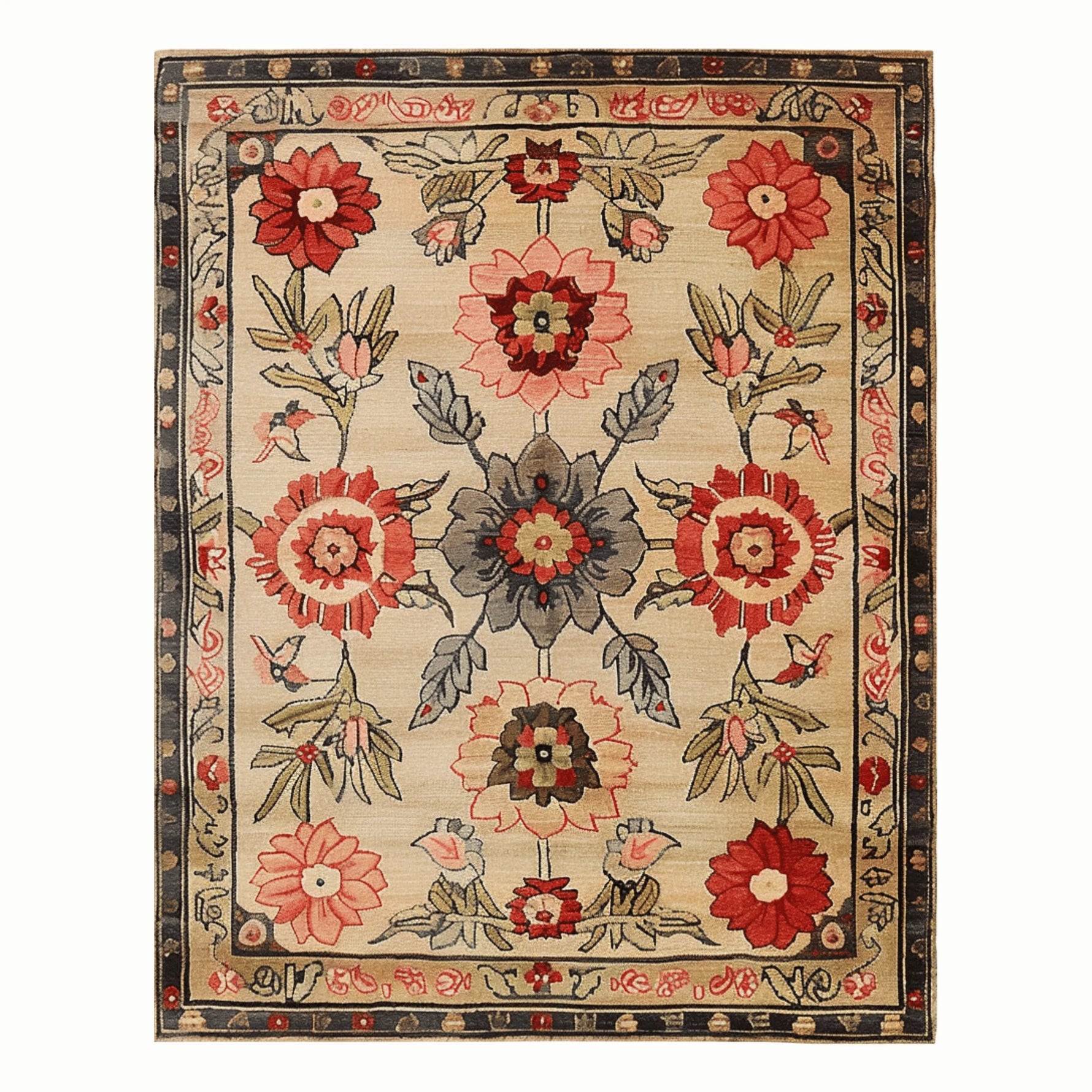 Royal Blossom Hand Tufted Rug