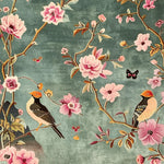 Regal Aviary Frame Hand Tufted Rug