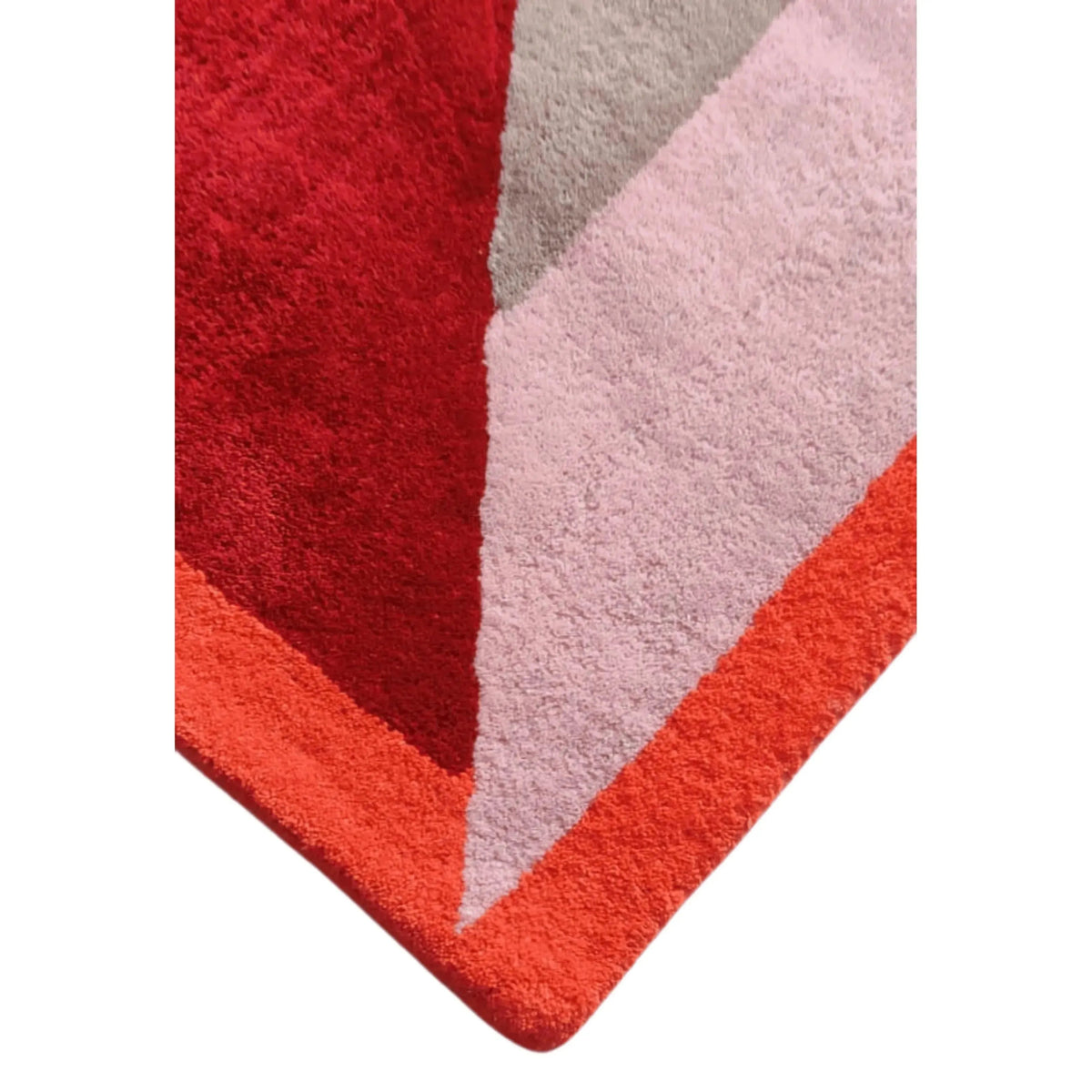 Retro Door Shape Geometry Hand Tufted Wool Rug 3' x 5'