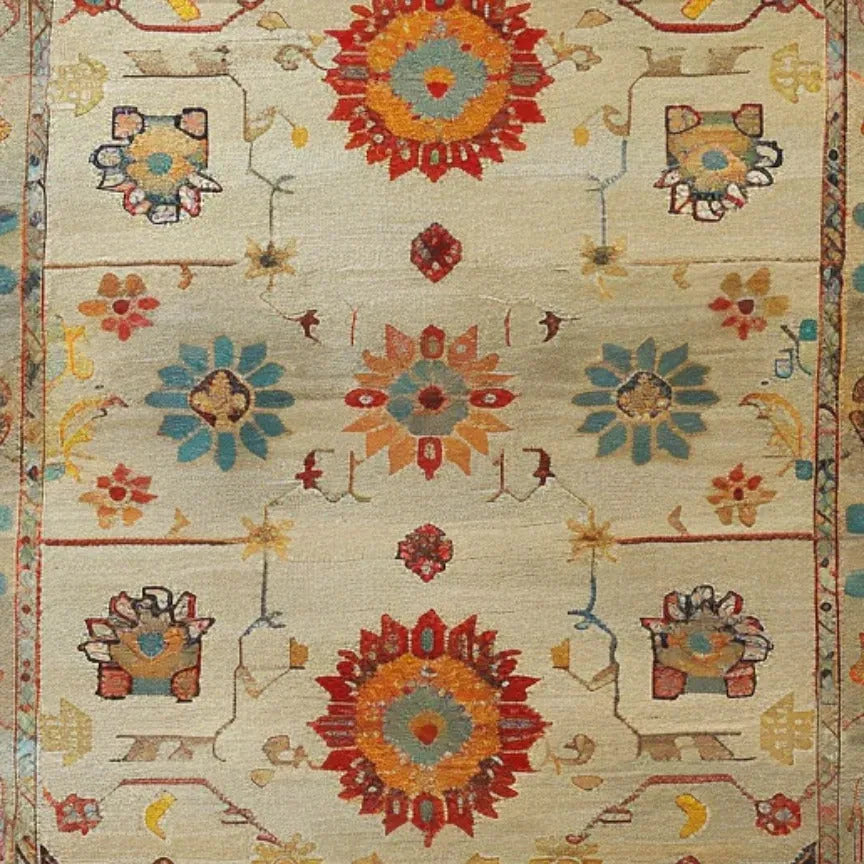 Ancient Artifact Hand Knotted Area Rug