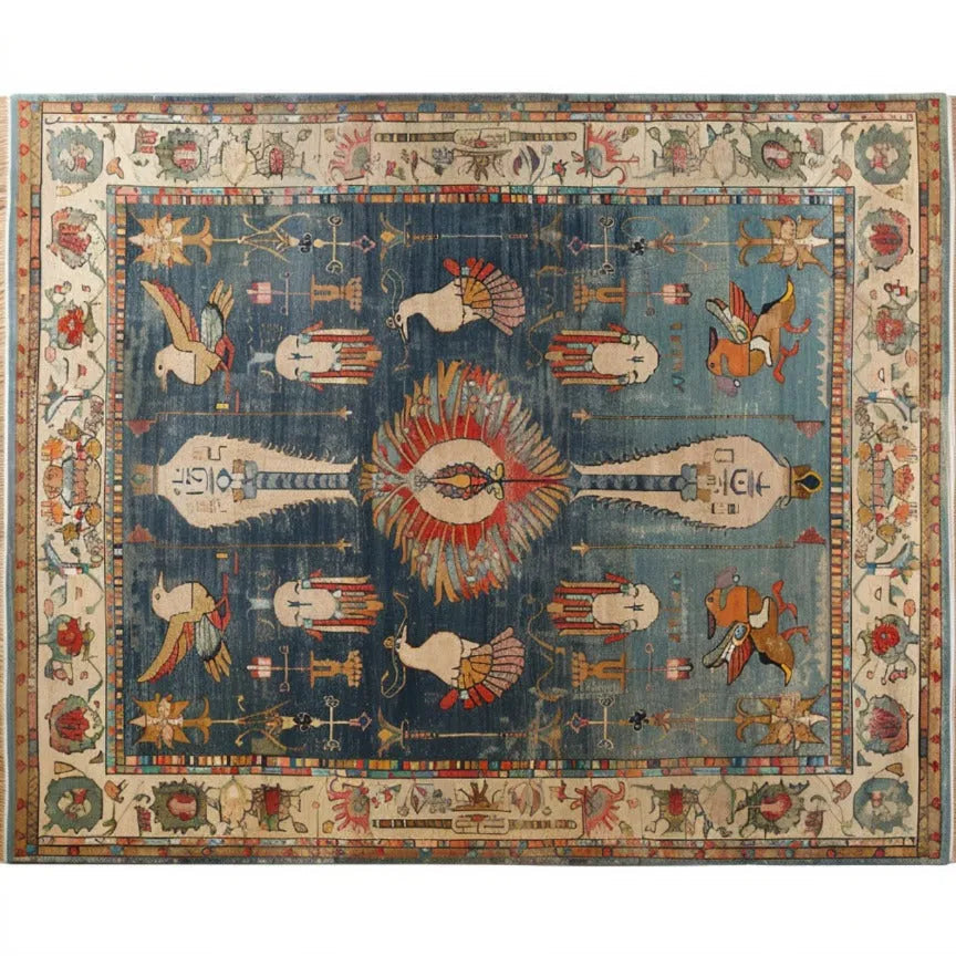 Ancient Wisdom Hand Knotted Area Rug