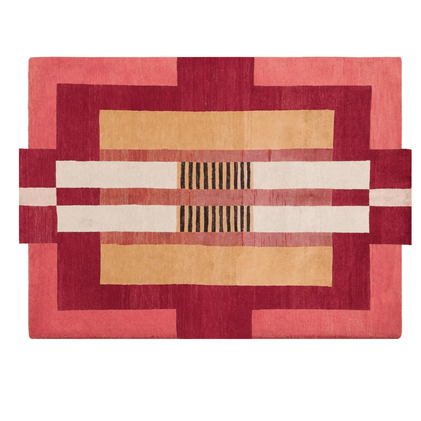 Atzec Red Hand Tufted Wool Rug