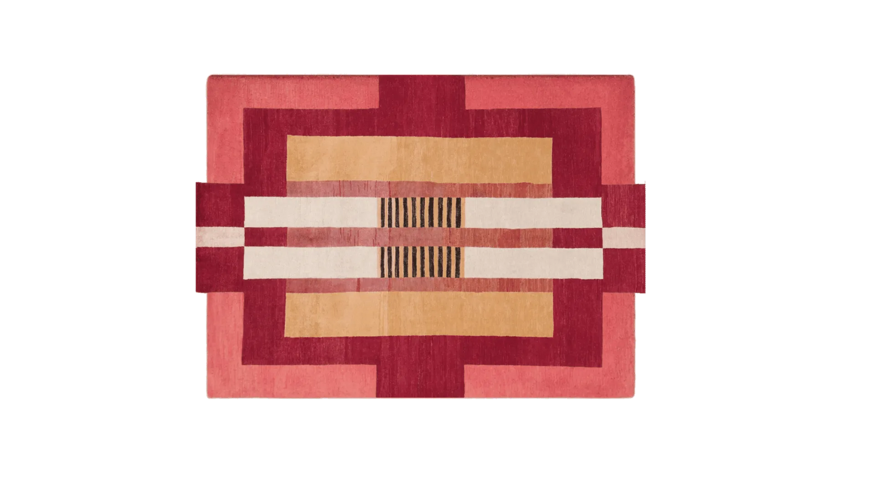 Atzec Red Hand Tufted Wool Rug - MAIA HOMES