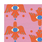 Azure Avian Hand Tufted Wool Rug - Pink