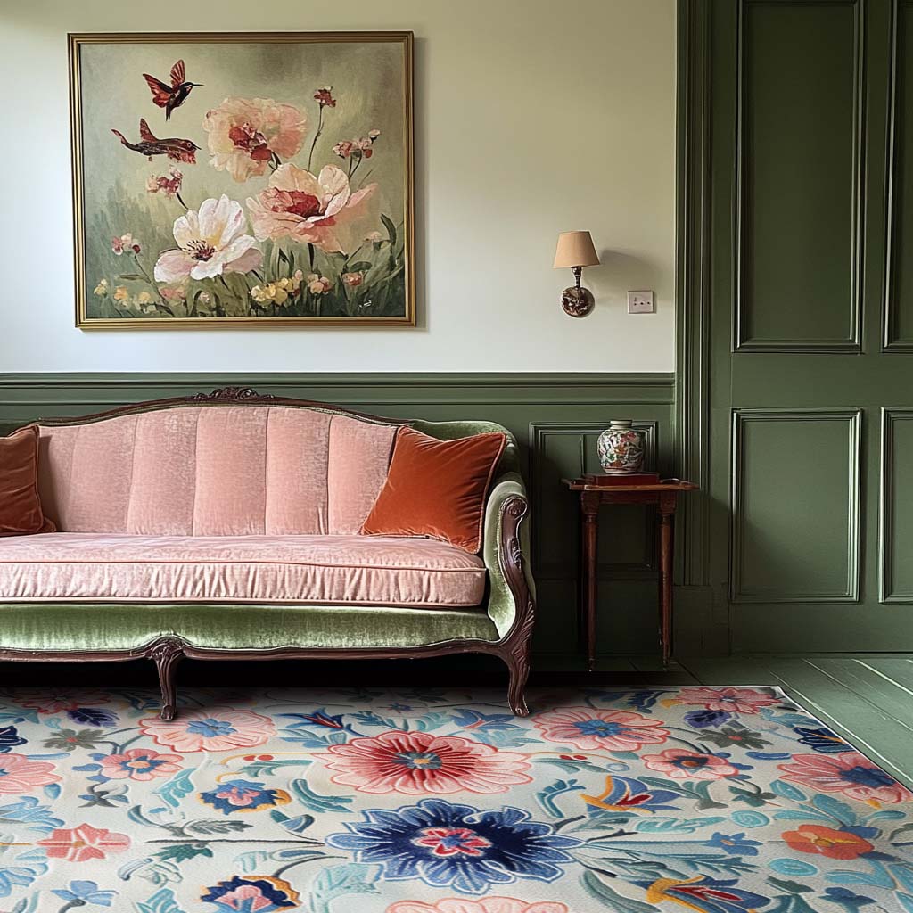 Blossom Burst Hand Tufted Rug