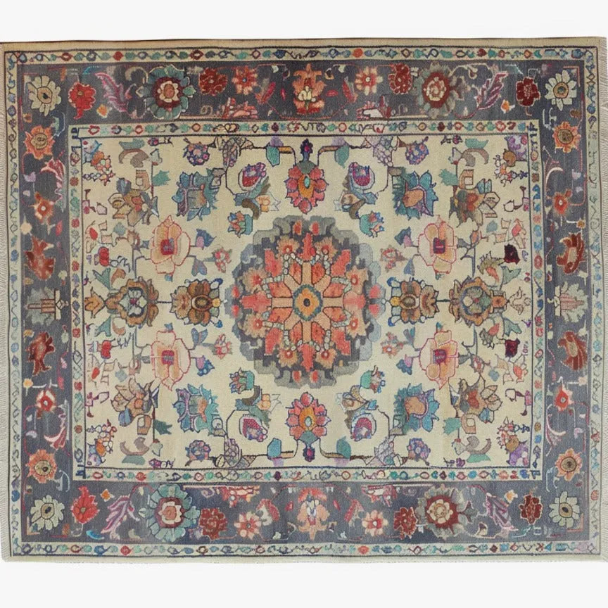 Blossom Vista Hand Knotted Area Rug