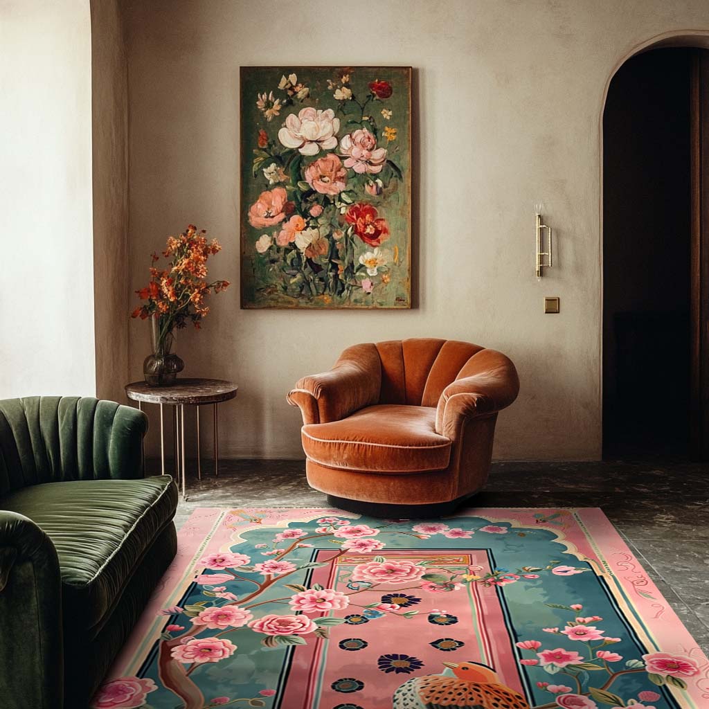 Blush Gardens Hand Tufted Rug