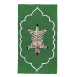 Royal Zebra Hand Tufted Wool Rug - Green