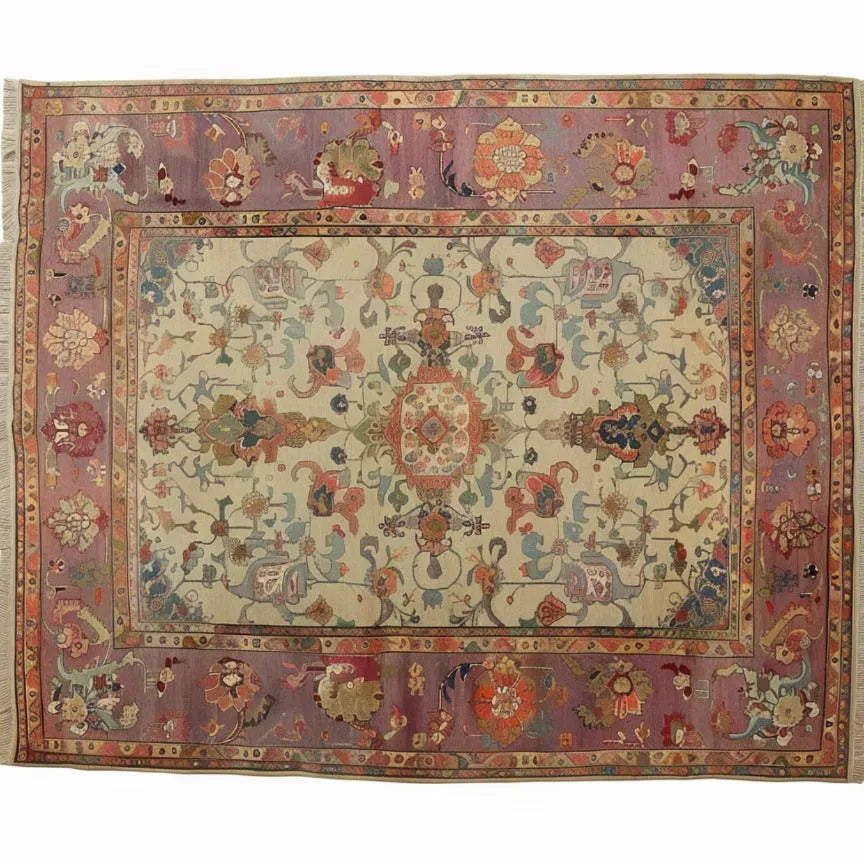 Charming Blooms Hand Knotted Area Rug