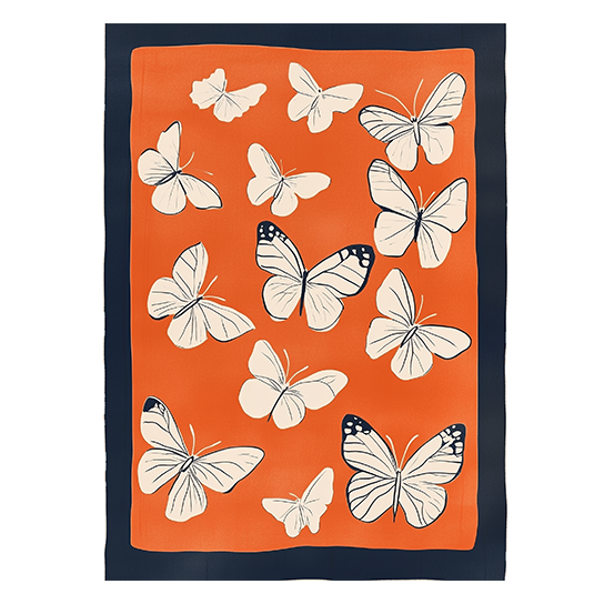 The Chasing Butterflies Hand-Tufted Rug is a meticulously crafted piece that brings the delicate beauty of butterflies into your living space. Hand-tufted by skilled artisans, this rug features intricate butterfly motifs in soft, natural colors, creating a serene and inviting atmosphere.