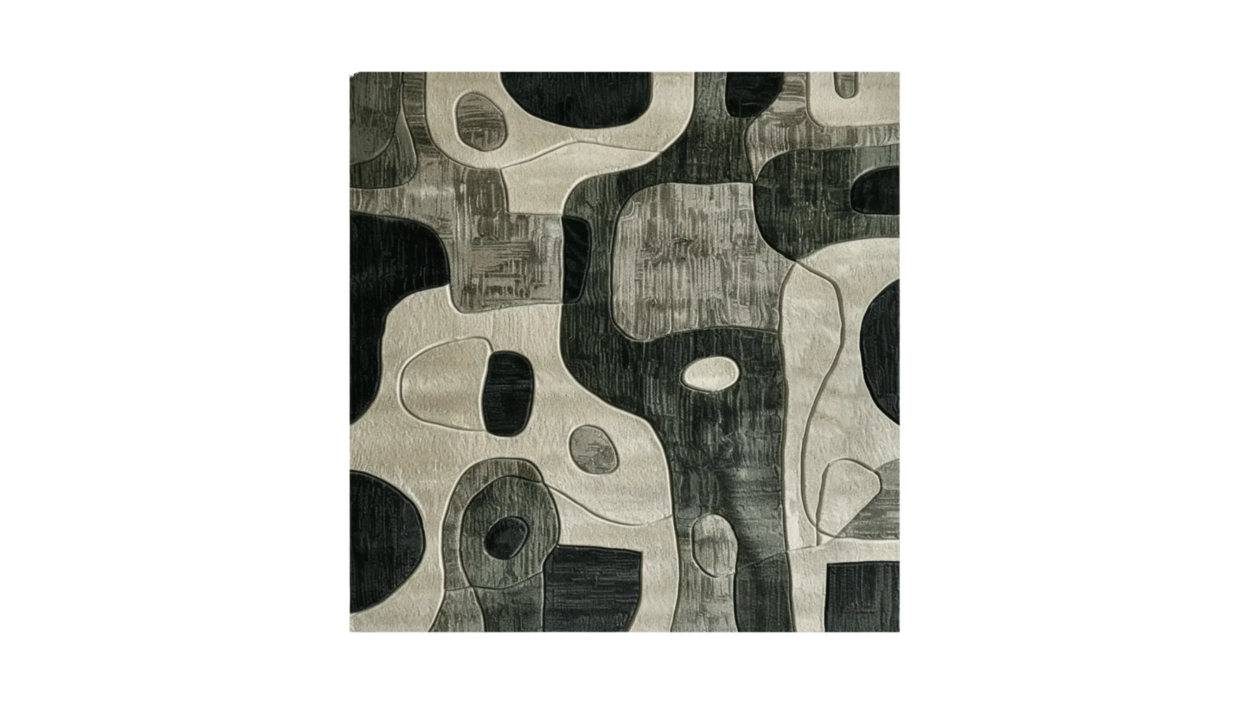 Contemporary Charcoal Hand Tufted Rug - MAIA HOMES