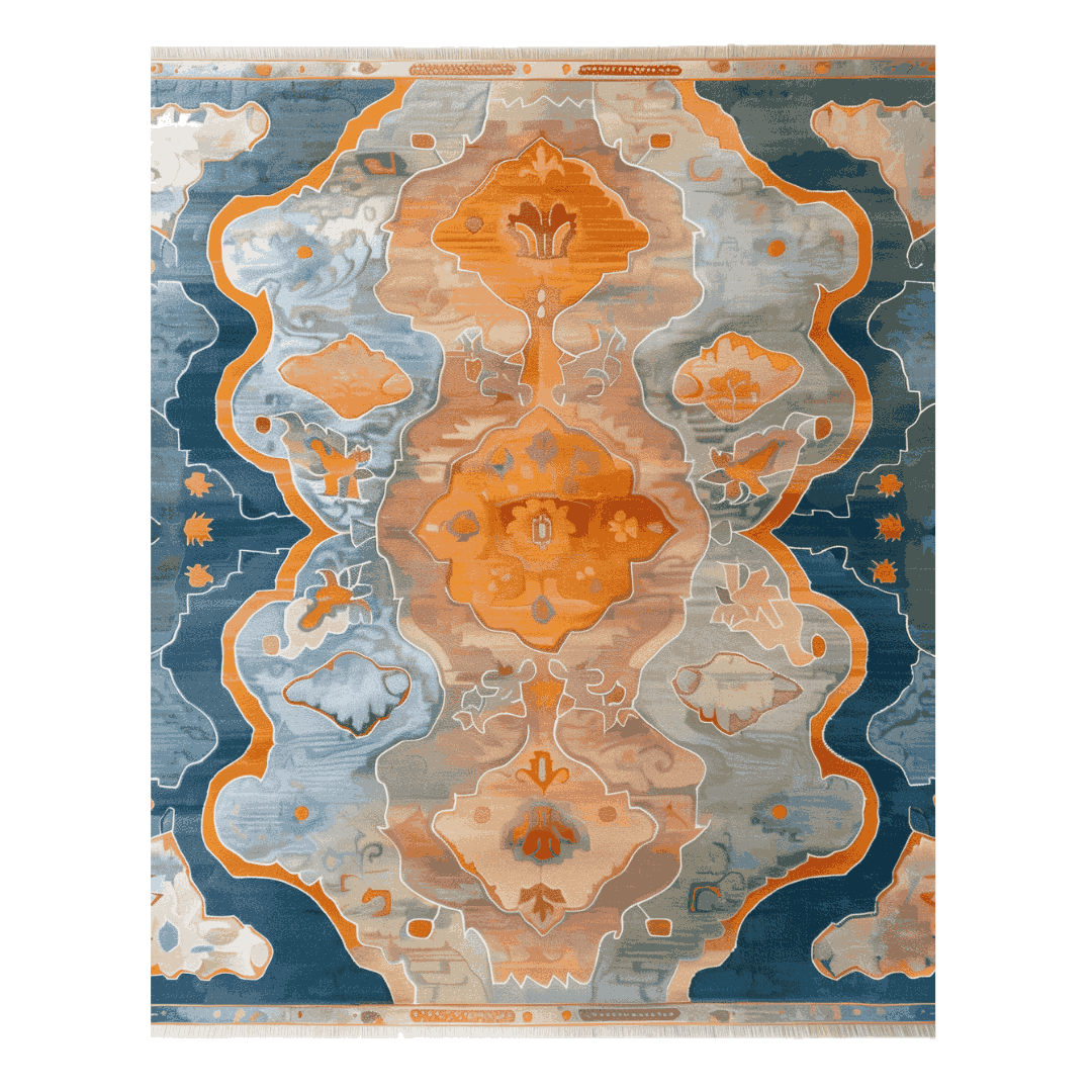 Cosmic Depths Hand Knotted Rug