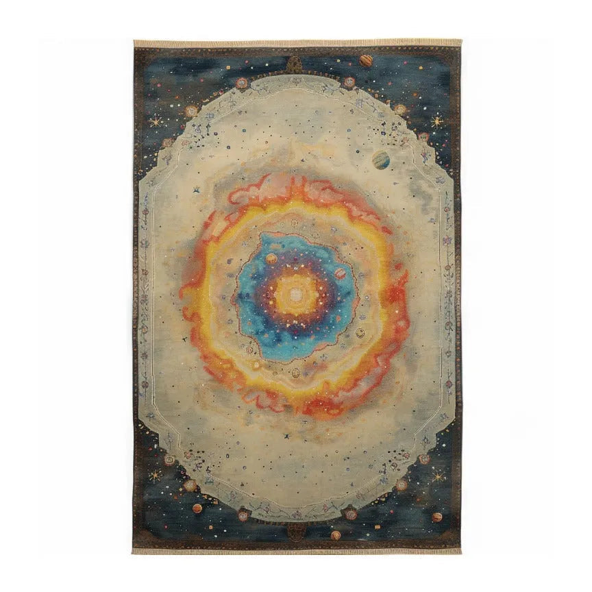 Cosmic Nebula Hand Knotted Area Rug