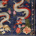 Crimson Dragon Hand Tufted Rug