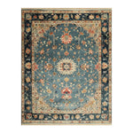 Deep Sea Medallion Hand Knotted Area Rug