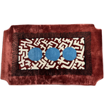 Edged Valley of the Suns Hand Tufted Wool Rug - Burgundy