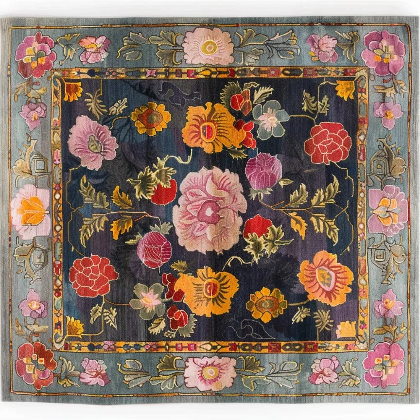 Exotic Flower Hand Tufted Rug