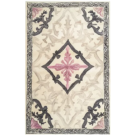 Fabled Petal Crest Hand Tufted Rug - MAIA HOMES