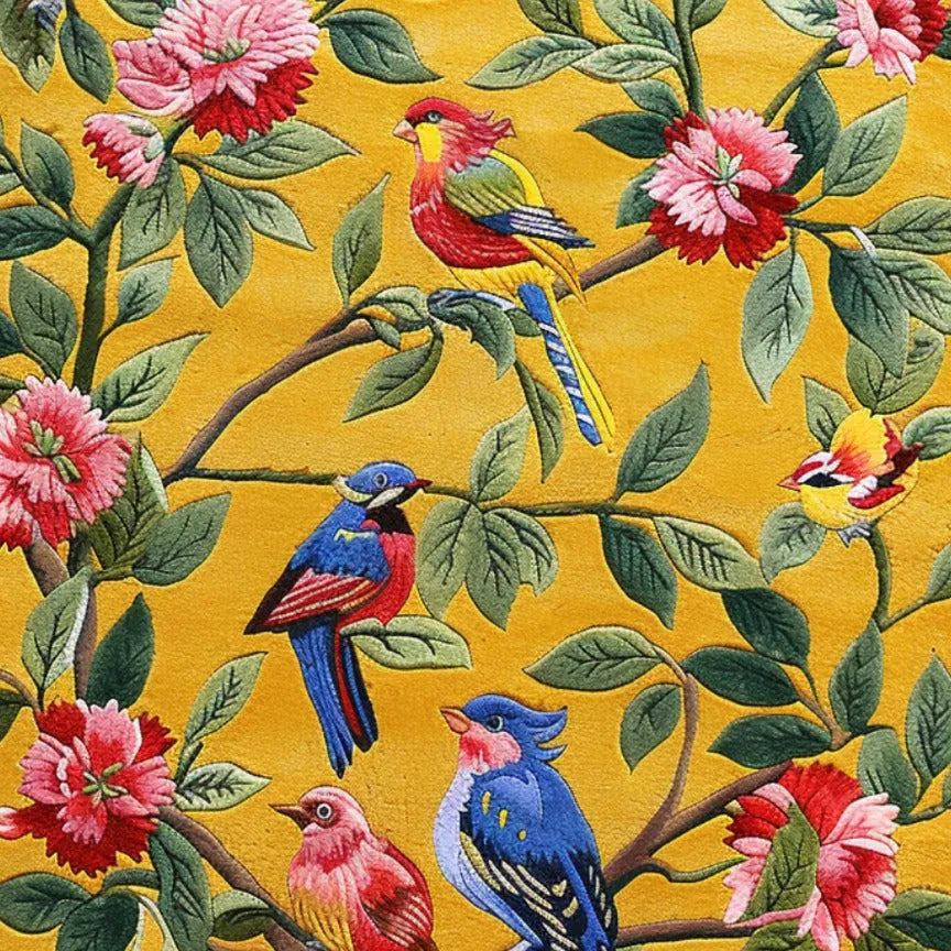 Feathered Friends Hand Tufted Rug