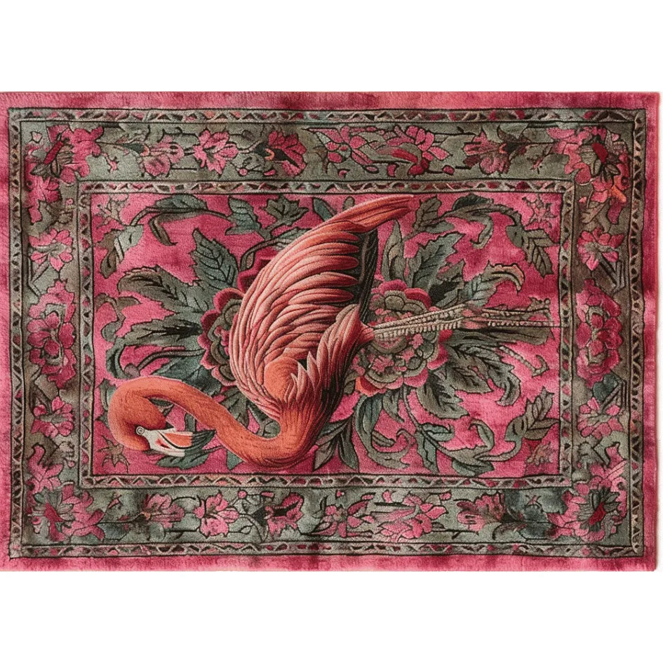 Flamingo Fantasy Hand Tufted Rug