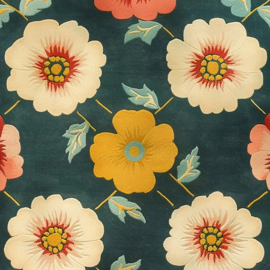 Floral Frenzy Hand Tufted Wool Rug